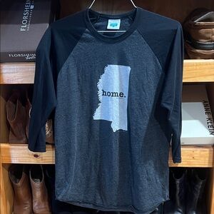 Black and Gray Raglan MS  Home Shirt